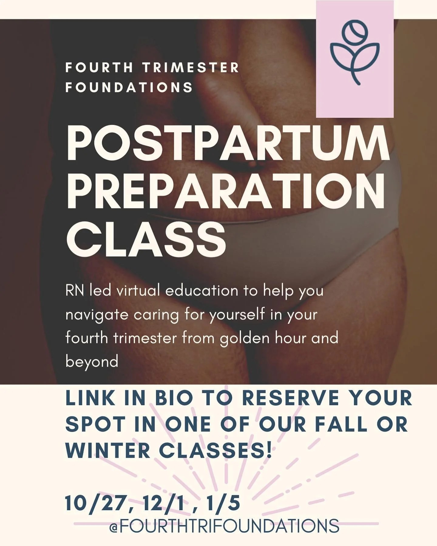 we LOVE to share fresh and educational content for you but want to know what we also are passionate about?
.
teaching our new and current mamas what changes they can expect within their bodies, minds and lives once they meet their babies.
.
registrat