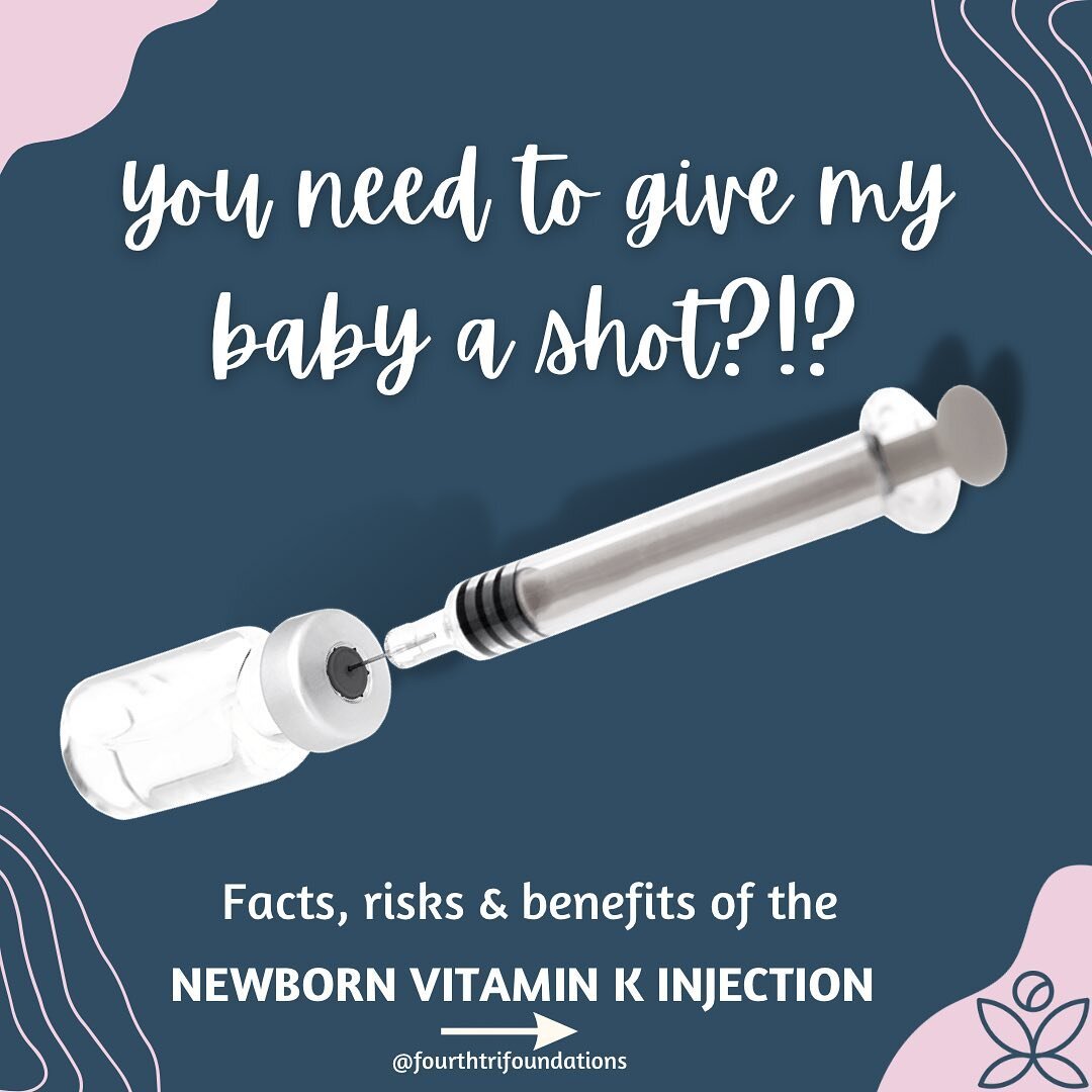 Vitamin K facts, risks and benefits. You deserve to know what medications your team will be ordering for baby after birth. 

🔗in bio with the full blog post we put together for you on vitamin K! 

#fourthtri #fourthtrimester #postpartum #laboranddel