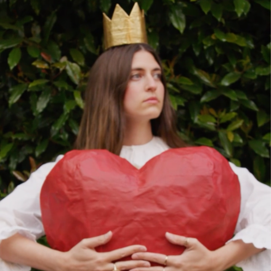 Brianna Falcone Holding Heart for Love She Is