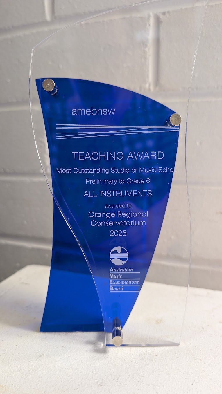 AMEB NSW Award - Most Outstanding Studio/Music School All Instruments Preliminary to Grade 6