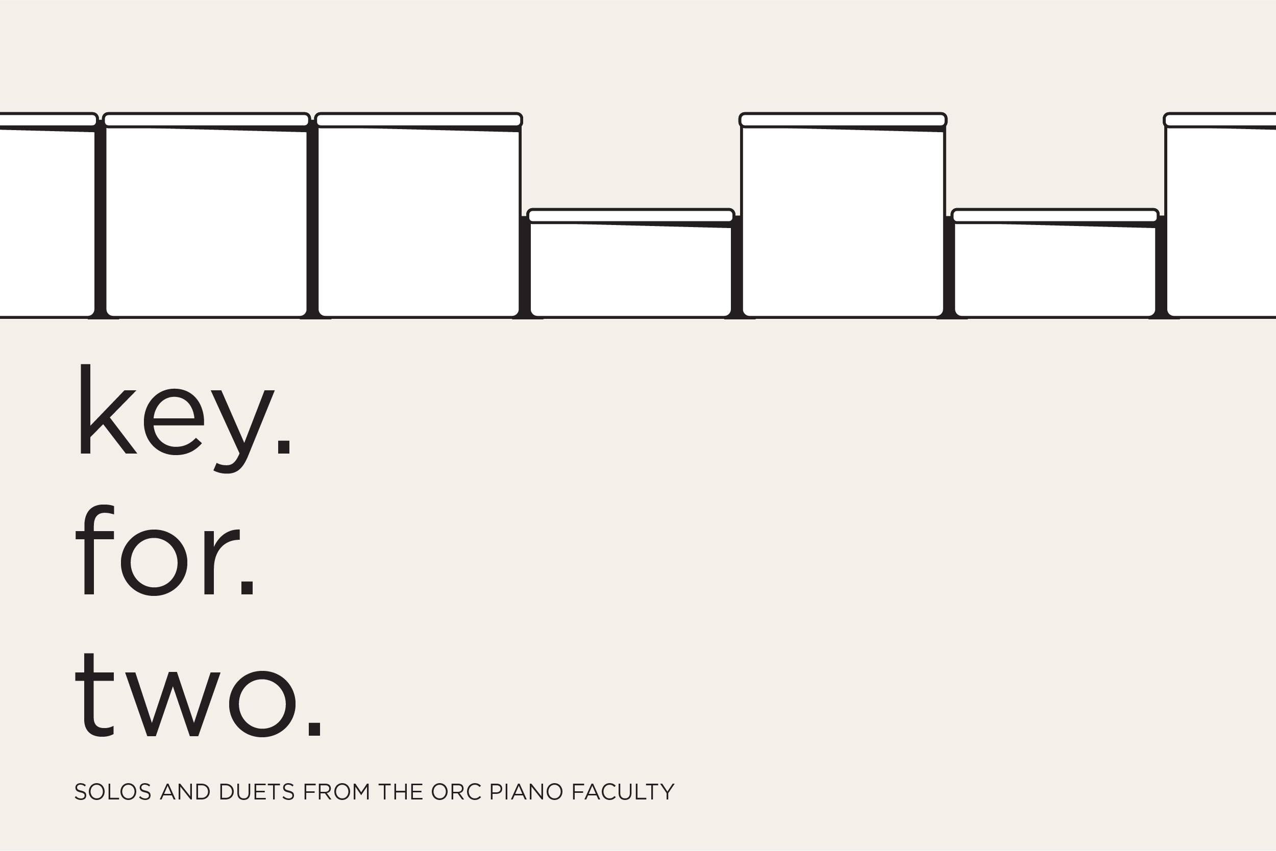 Key For Two. Piano Faculty concert