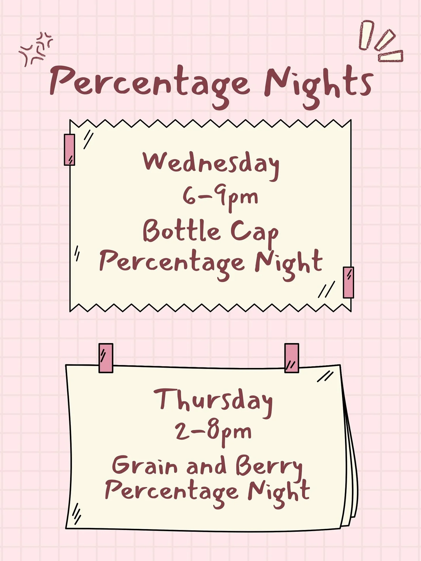 did someone sayyyy percentage nights????
the next TWO nights we have some amazing restaurants that are collaborating with us to raise money for breast cancer awareness research! 
so show up and tell them you’re with panhellenic! see yall theree