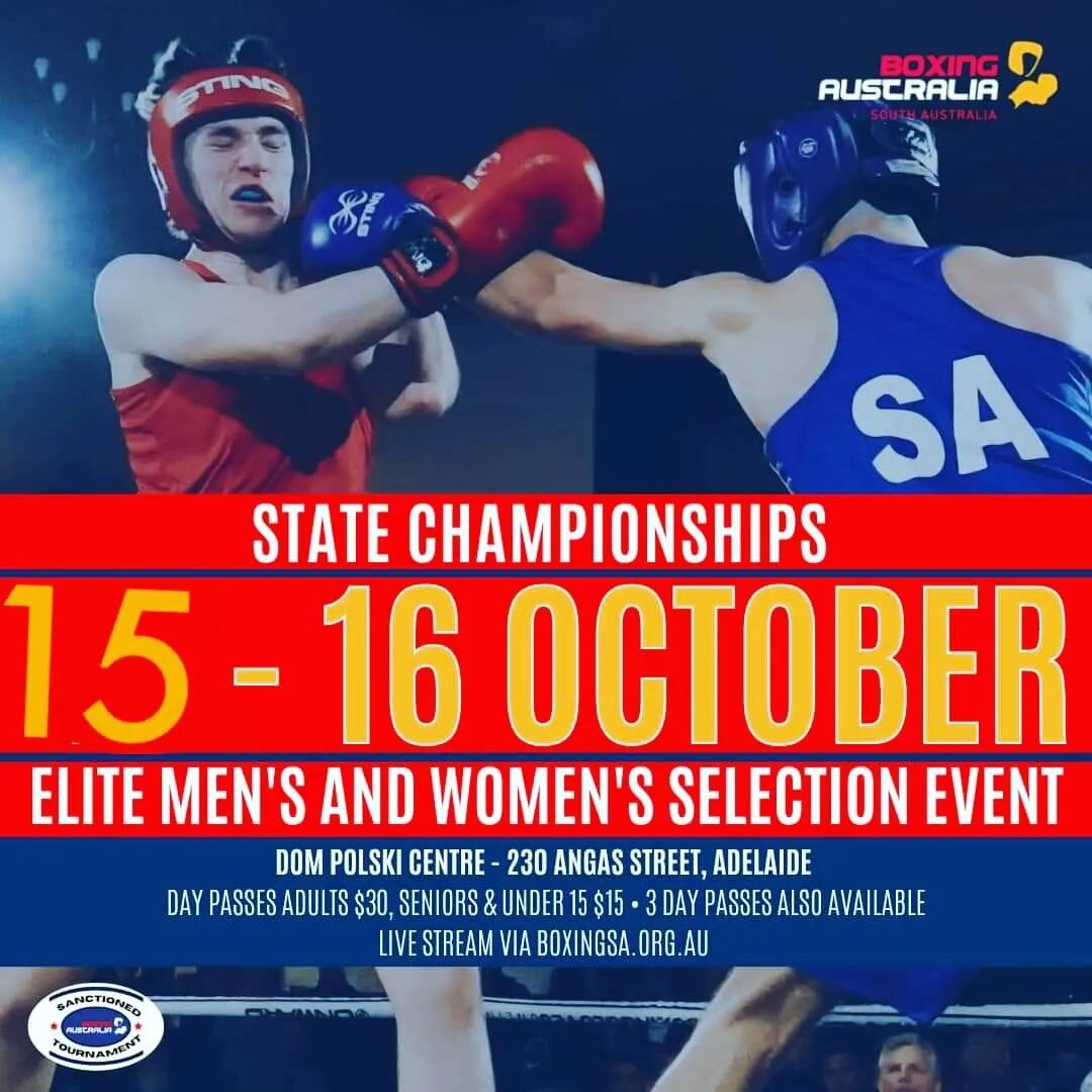 The gym will be closed tomorrow as we prepare for State Titles this weekend. 

We have four athletes entered into State Titles this year: Jaylah won her division unopposed,  Alex fights in the 63.5kg Elite Open final Saturday, Stan fights in the 80kg