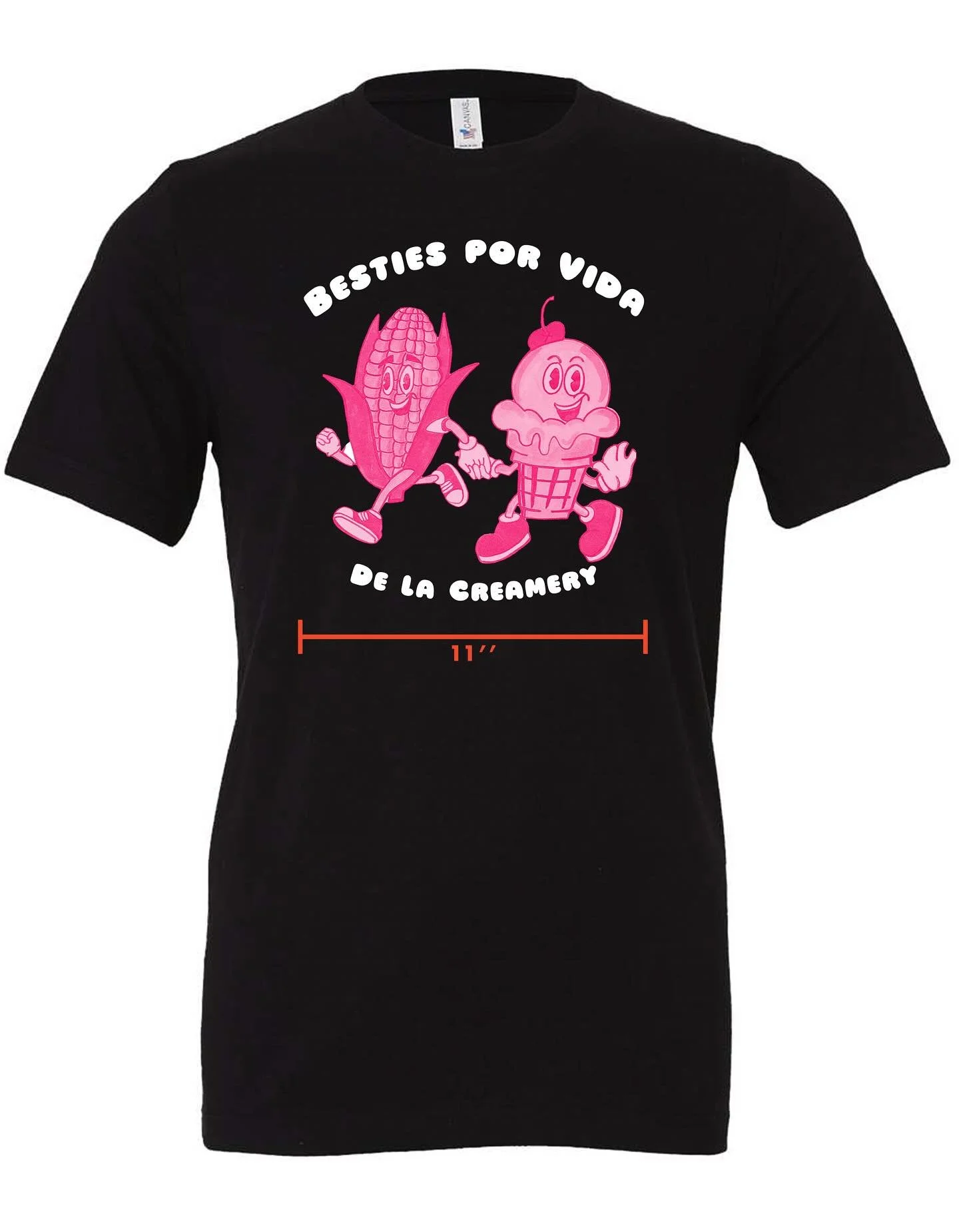 We have new merch 🌽🍦
BESTIES POR VIDA! 
ELOTE + ICE CREAM! 

A very special design by my cousin Joey, who was my first best friend in this world. 
Elote ice cream has changed our business and brought us so many loyalist! Feels appropriate to give i