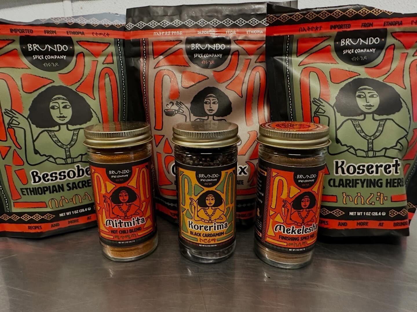 It&rsquo;s an honor and a privilege to collaborate with @brundospices using their spices with our ice cream and sorbets. 
The team @cafecolucci have their very own spice brand grown in Ethiopia using in the food and they sell it for us right here in 