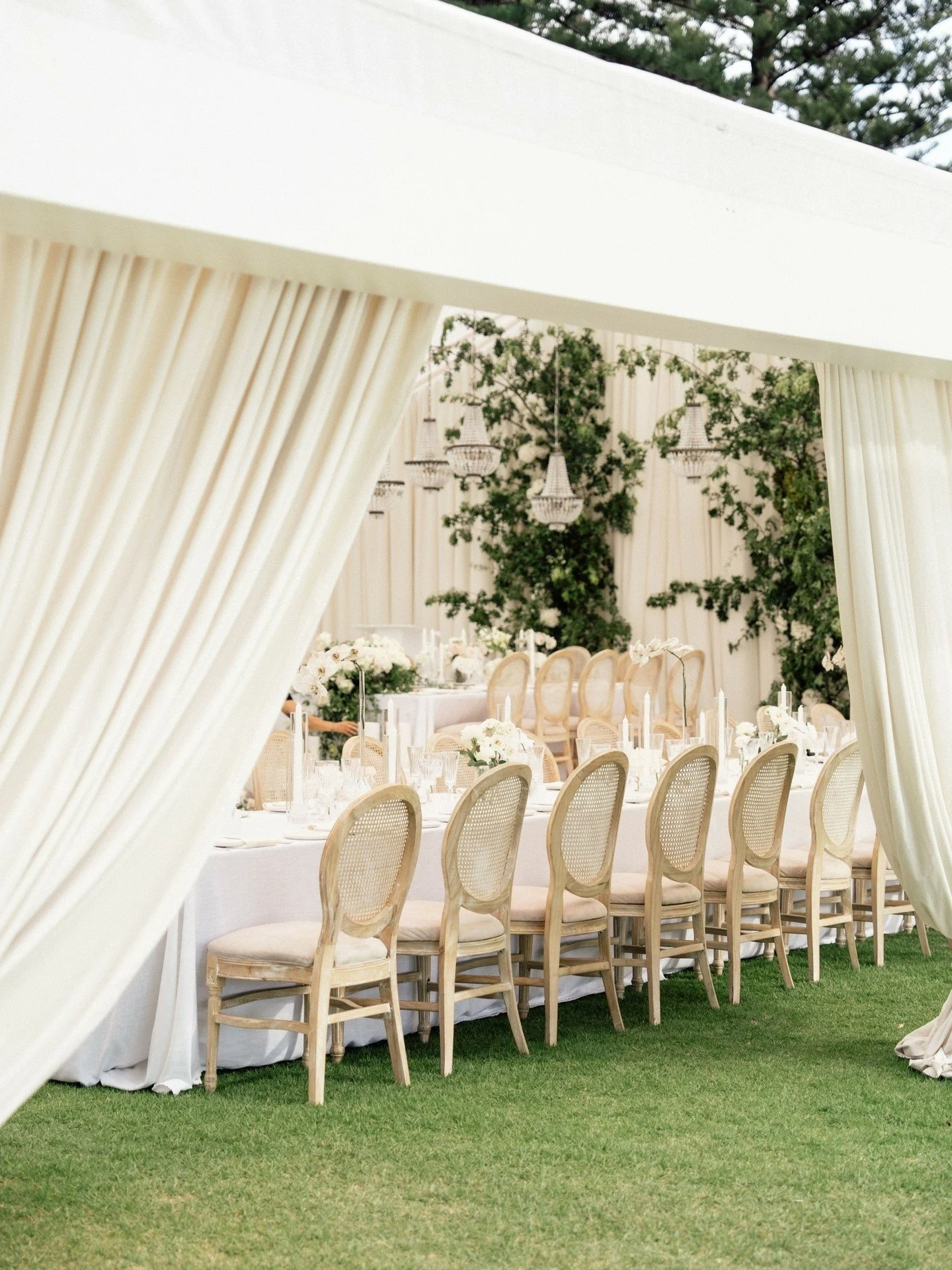 Timeless Design 🤍

The wedding design that we created for Sophie &amp; Travis, was a refined balance of texture, colour and elegance.

Soft draping, warm candlelight and structured florals worked together to ground the space, while thoughtful touche