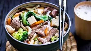 Miso soup with meat that Natsuki ate