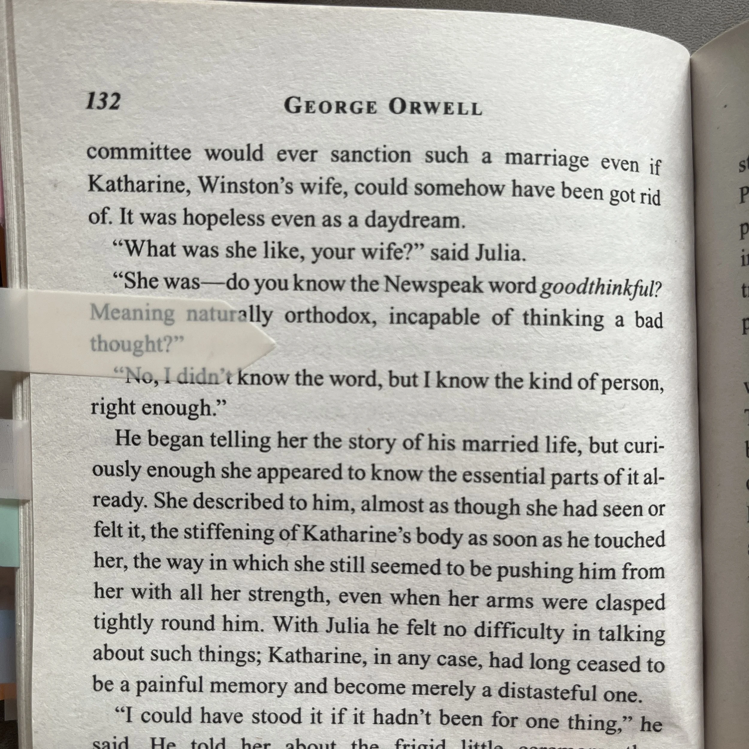 Winston shares his past with Julia