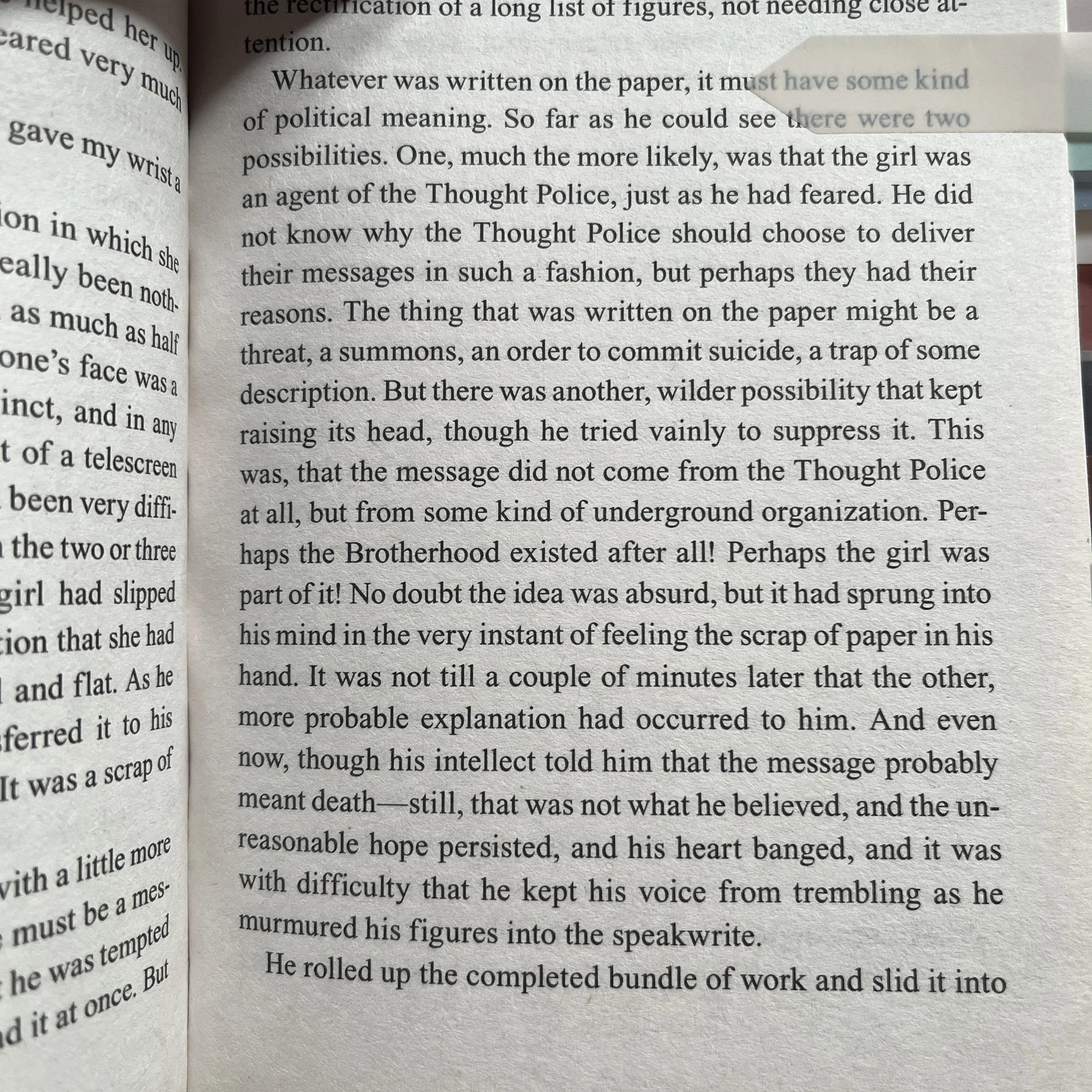 Potrays how the media shares information the 1984