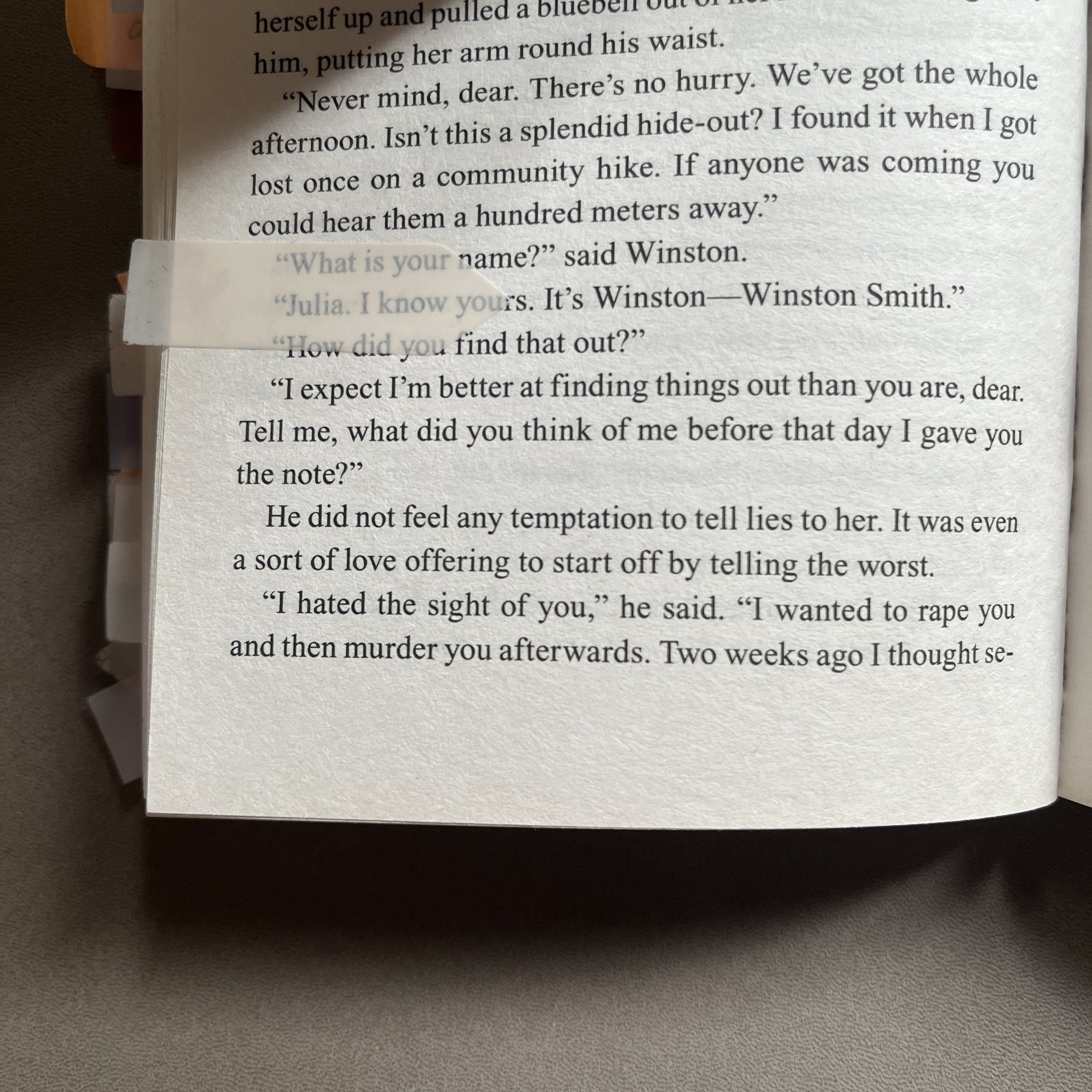 When Julia &amp; Winston first met