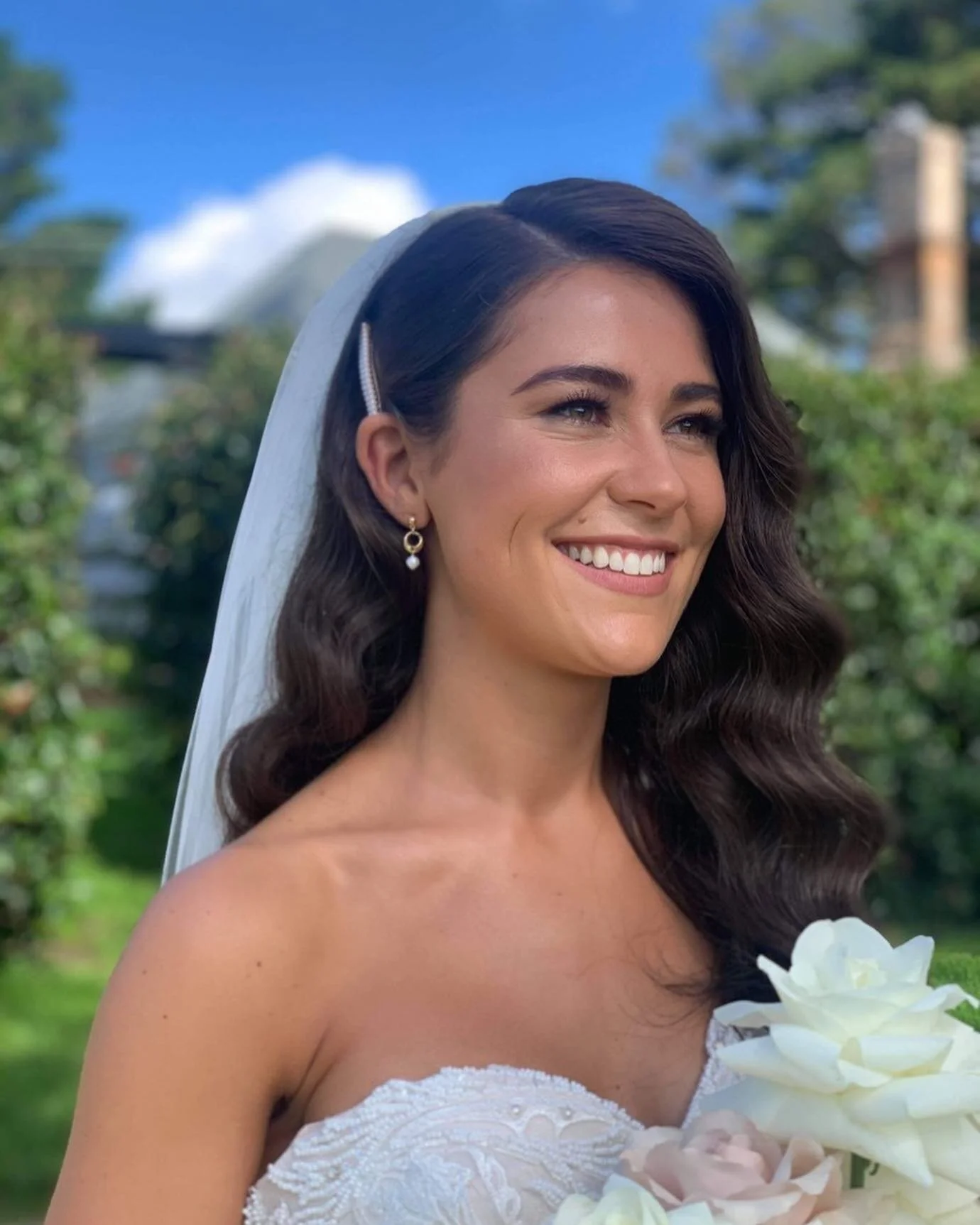 Bride-Wedding Hair-Bridesmaids Hair-Wedding Style-Upstyle-GHD Curls-Wella Salon- The Wright Salon Panania