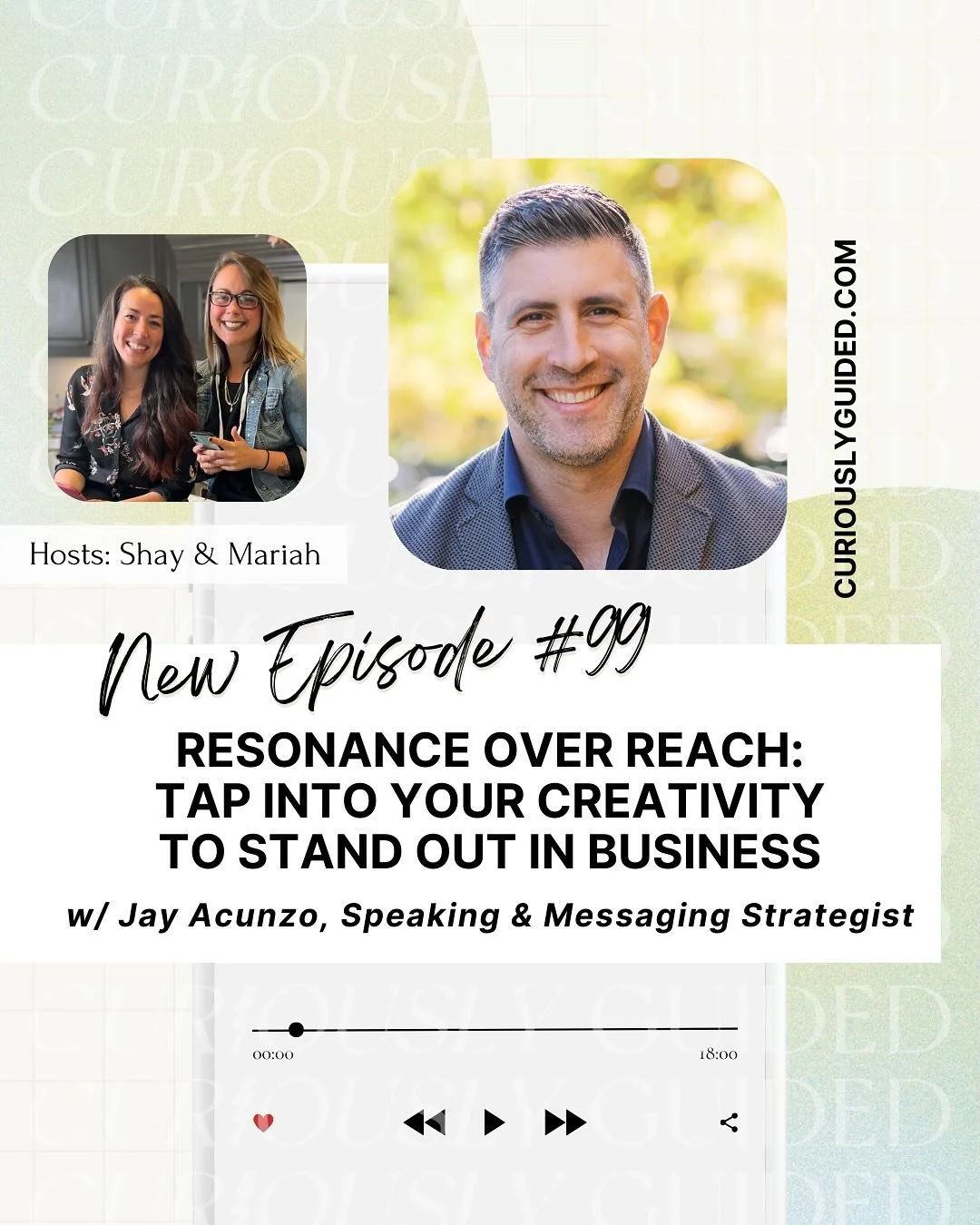 🚨NEW EPISODE: Resonance Over Reach: Tap into Your Creativity to Stand Out in Business w/ Speaking &amp; Messaging Strategist @jacunzo 

If you&rsquo;re feeling stuck when it comes to creativity, your messaging, or even your focus in business as a wh