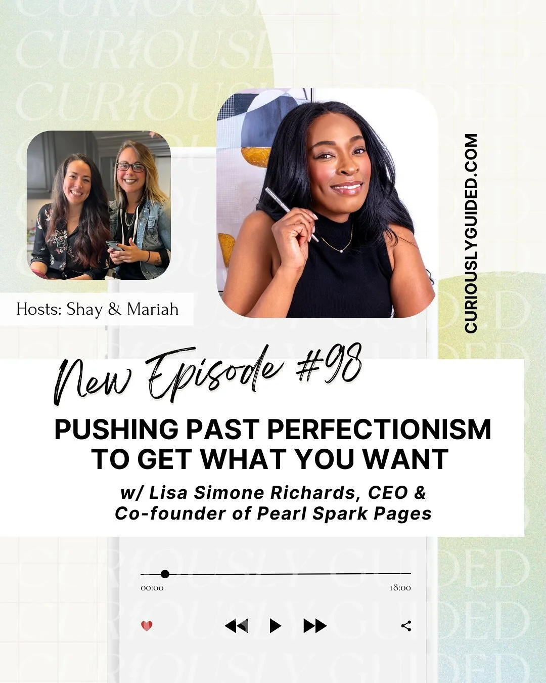 🚨NEW EPISODE: Pushing Past Perfectionism to Get What You Want w/ @lisasimonerichards , CEO &amp; Co-founder of @pearlsparkpages 

Having trouble with perfectionism or imposter syndrome? This episode is for you! Lisa&rsquo;s story &amp; perspective i