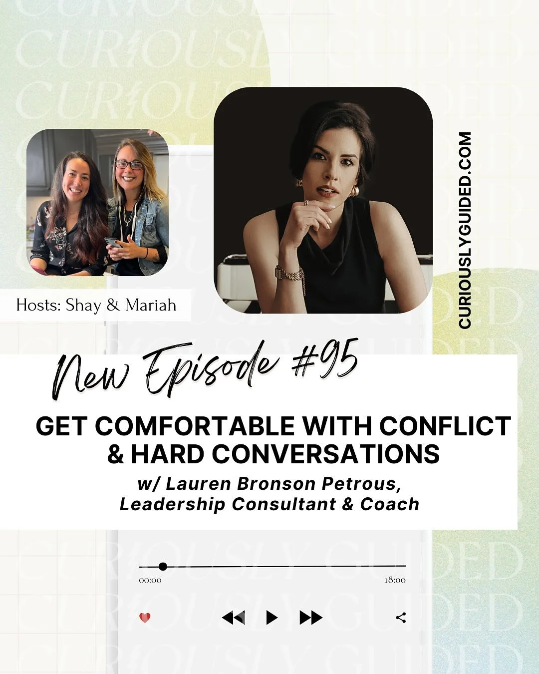 🚨NEW EPISODE: Get Comfortable with Conflict &amp; Hard Conversations w/ @laurenbronsonpetrous Leadership Consultant &amp; Coach @boundless_andco 

Having difficult conversations is just part of this human experience, there&rsquo;s really no way arou