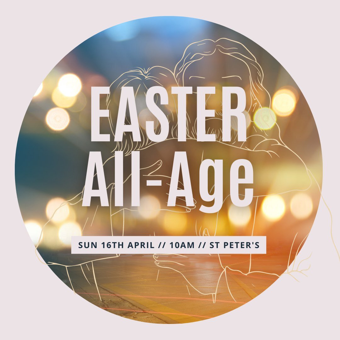 We'd love to see you at our  All Age Celebration this Sunday! It will be an interactive service for the whole family. 

#StPetersMaidenhead #AllAge #ChildrensChurch #Easter2023