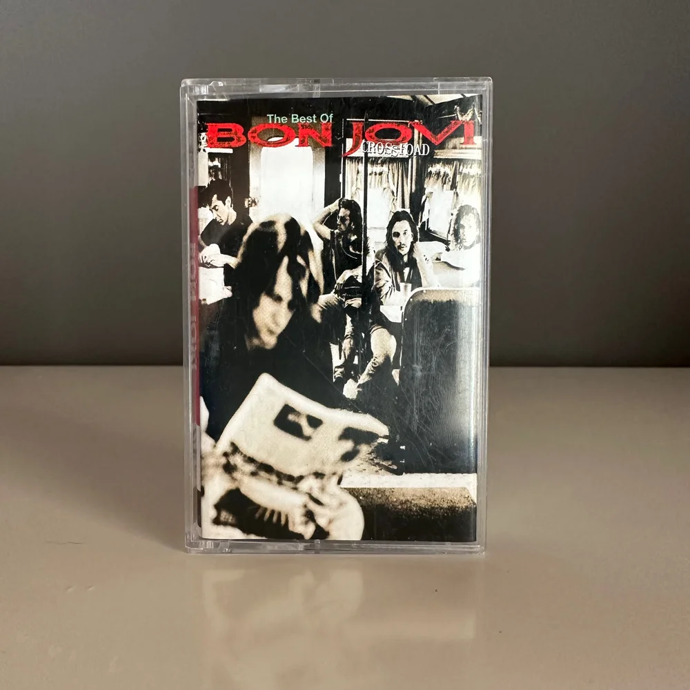 BON JOVI The Best Of 「クロスロード」直筆サイン入り Bon Jovi - Cross Road (Cassette Tape) — Chalkpit Cassette Club
