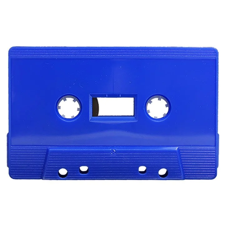 Blue - C60 - Blank Cassette Tape and Case