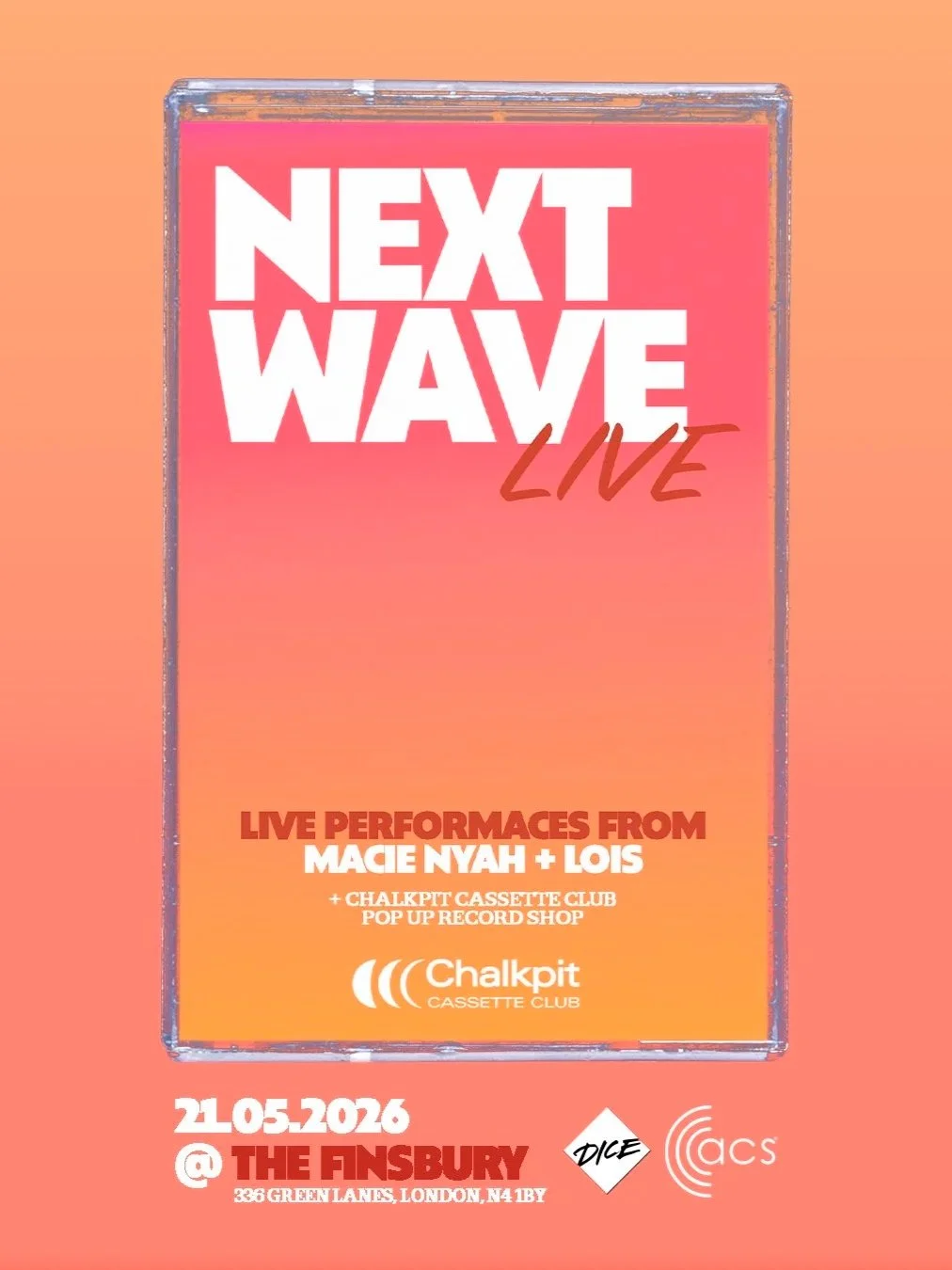 Thursday 21st May 2026 - Macie Nyah + Lois