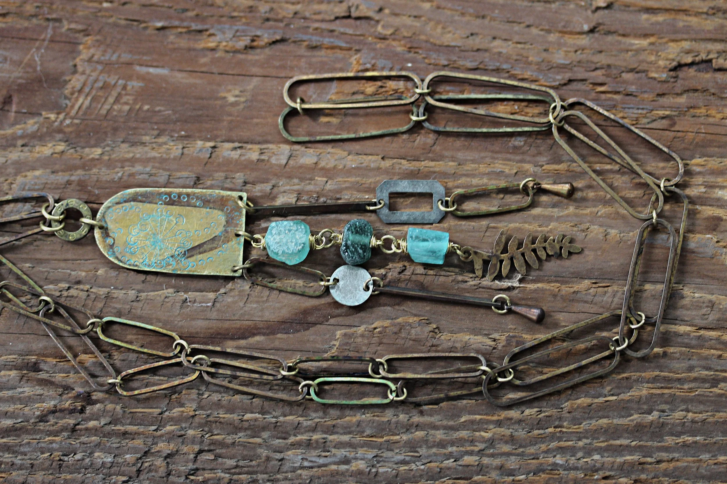 Necklace - "Intertidal X"