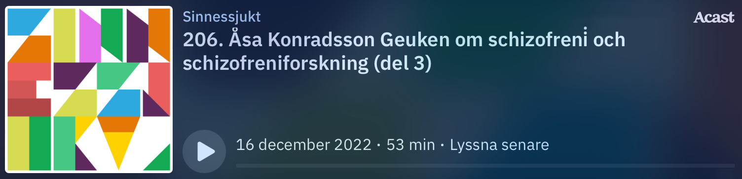 Podcast Del 3 – Sinnessjukt 2022