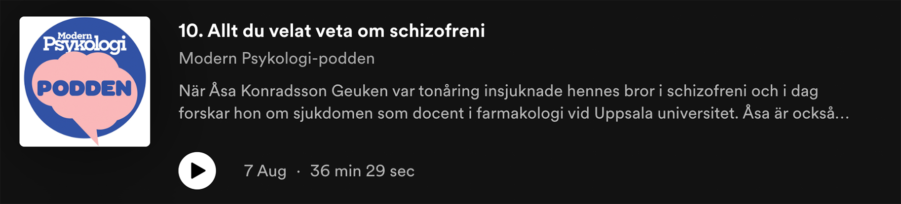 Podcast – Modern Psykologi-podden  2023