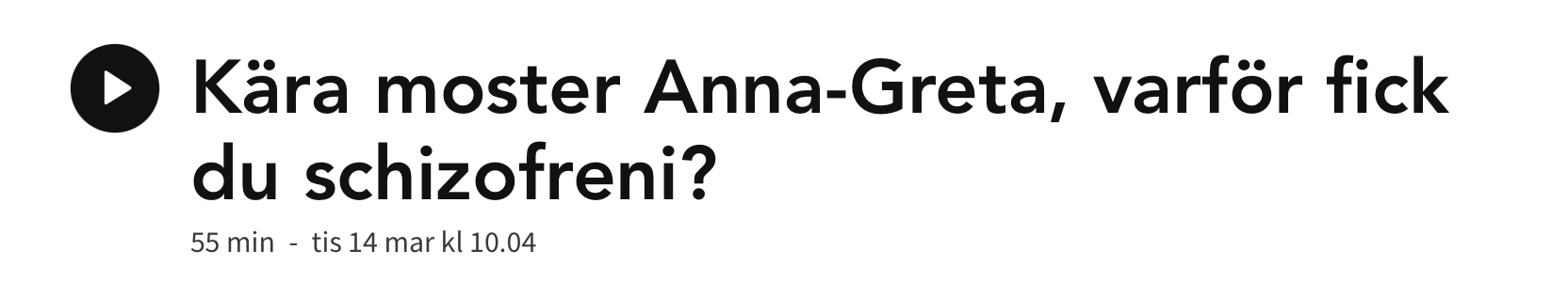 Radioprogram – Sveriges Radio 2023