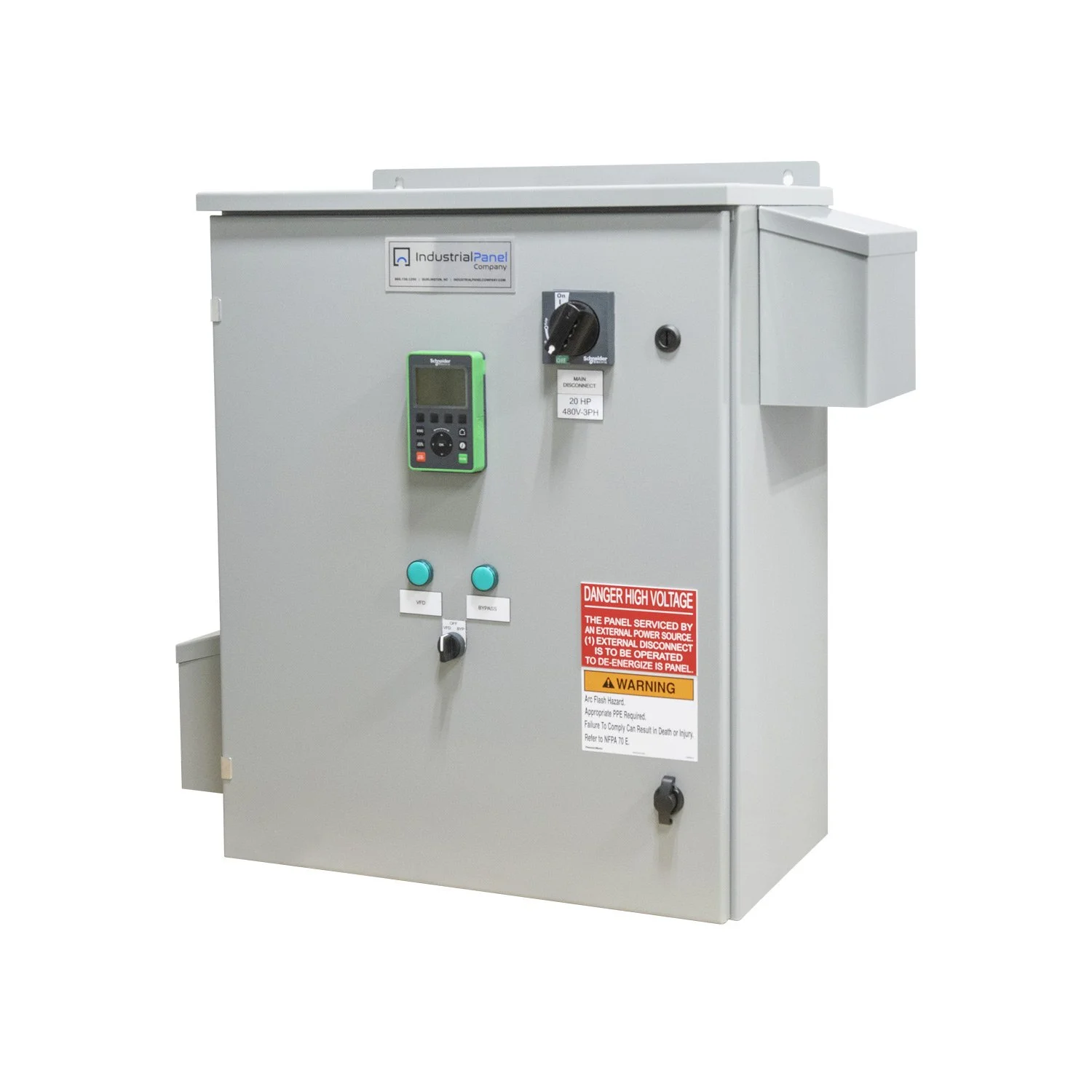 Schneider-Electric-Enclosed-VFD-NEMA-3R-Enclosure-Industrial-Panel-Company-Burlington-NC-20hp-3qtright-closed-bypass.jpg