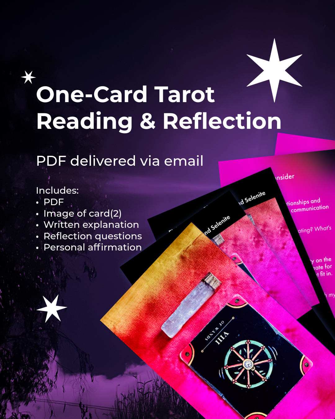 One-Card Text Tarot Reading & Reflection
