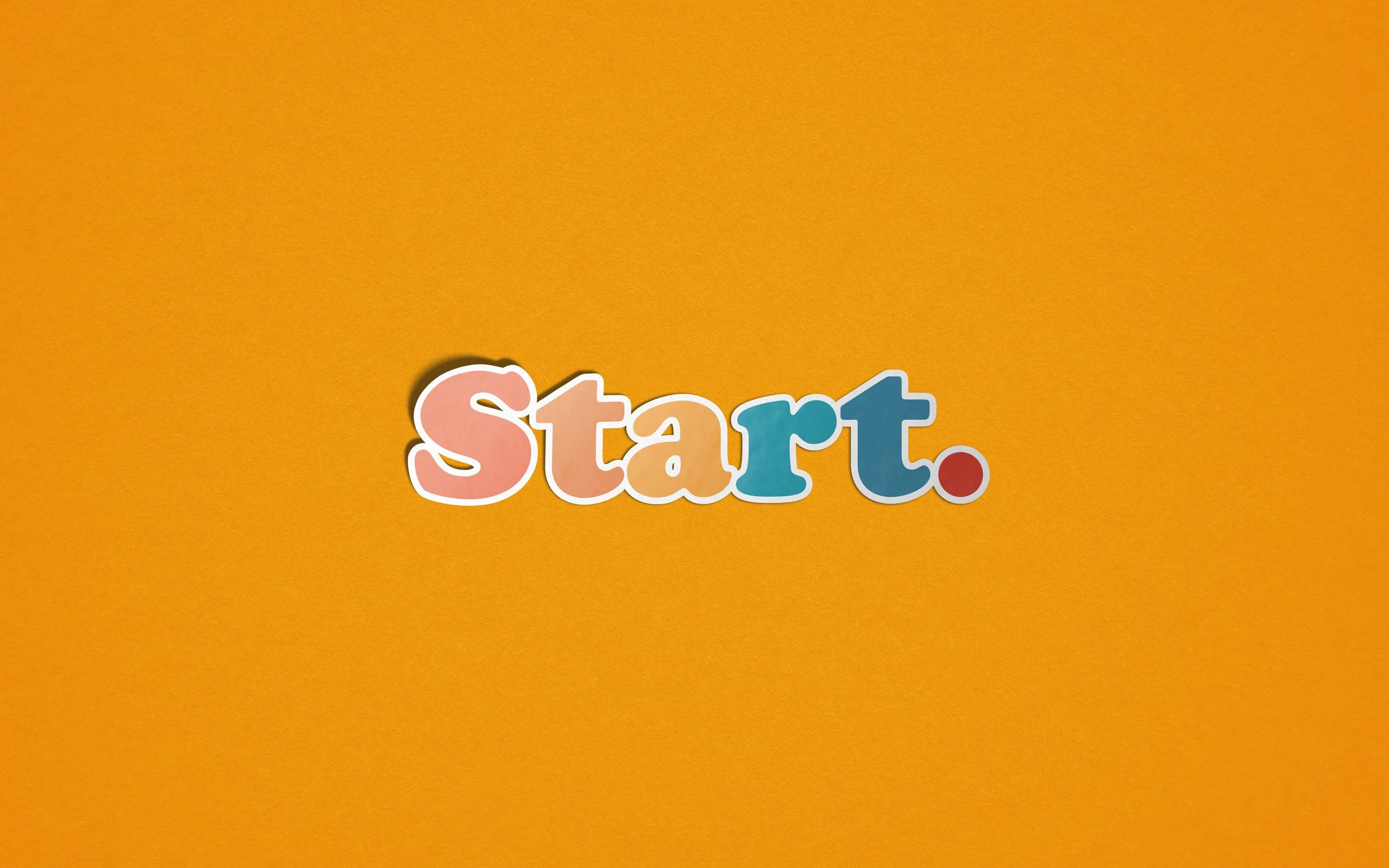 A bold, motivational design to kick things off. Perfect for reminding yourself that every journey begins here!