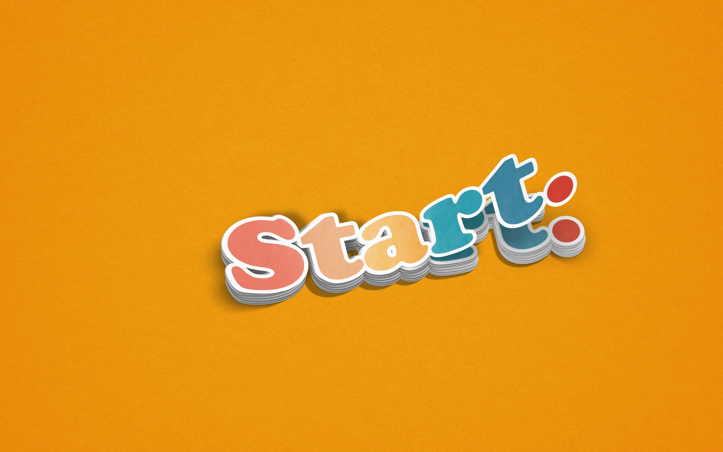 A bold, motivational design to kick things off. Perfect for reminding yourself that every journey begins here!