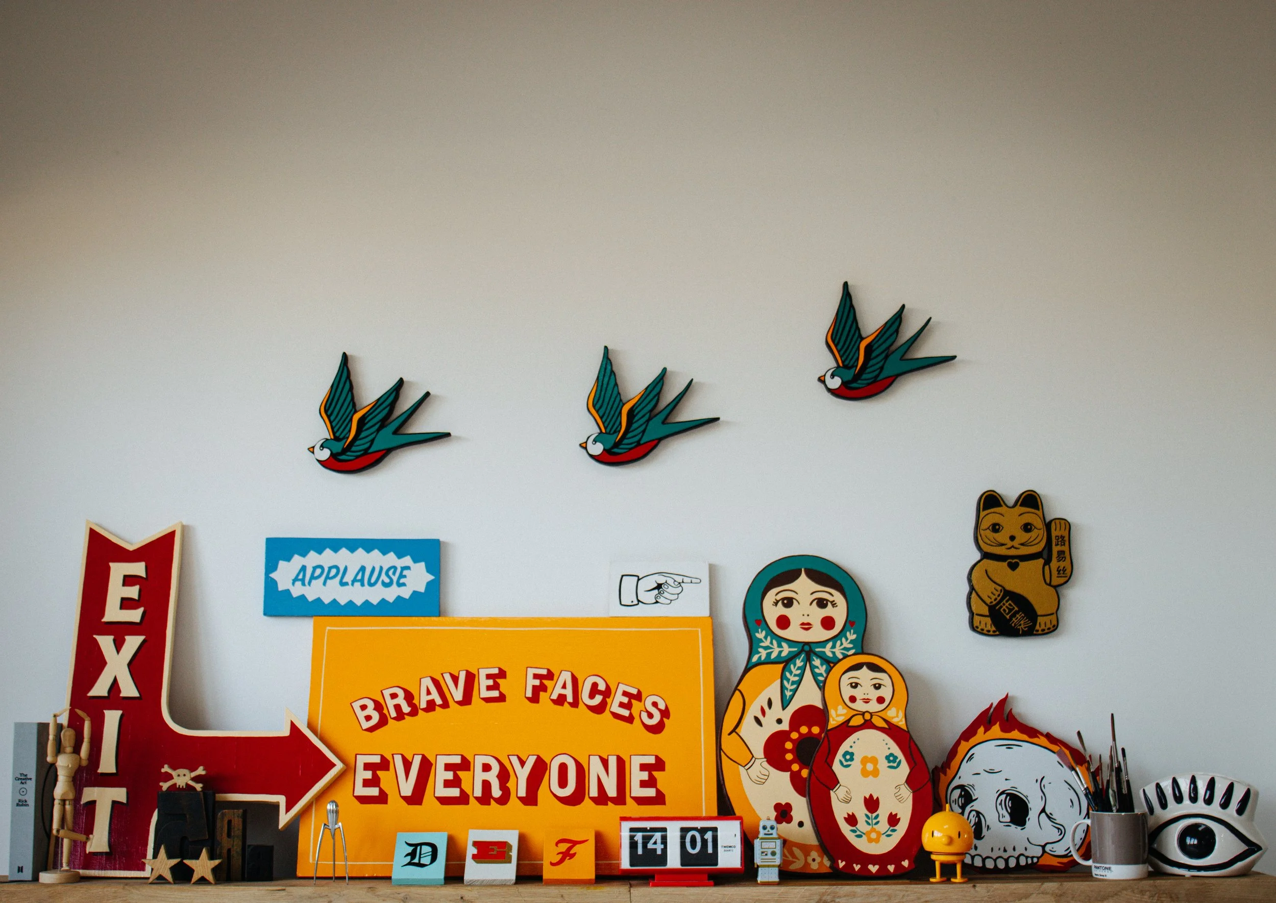 Rich C Studio. Traditional hand-painted sign writing studio based in Frome. Working with local businesses and entrepreneurs. Services include brand identity, custom logos, book layouts, printed material, shop facias, and A-Boards.