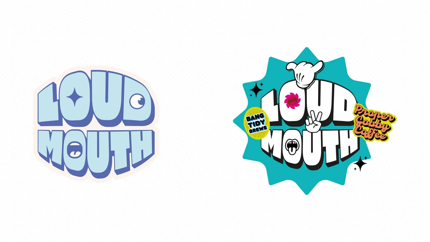 A complete brand identity for a local business, Loud Mouth Coffee, featuring a bold, modern logo, cohesive colour palette, and custom typography designed to reflect the company’s community-driven ethos. Includes business cards, letterheads, and signa
