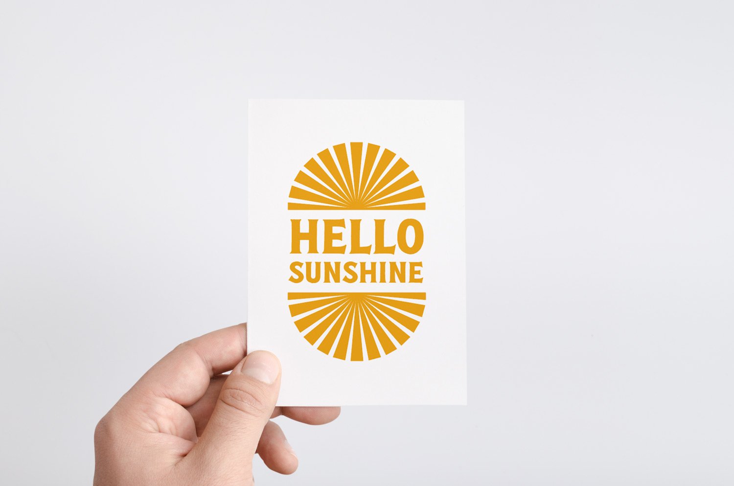 Bright and cheerful, this card is perfect for sending warm, sunny vibes to someone special. Whether it’s to brighten their day or just say hello, it’s pure positivity! Size - 148mm x 105mm.