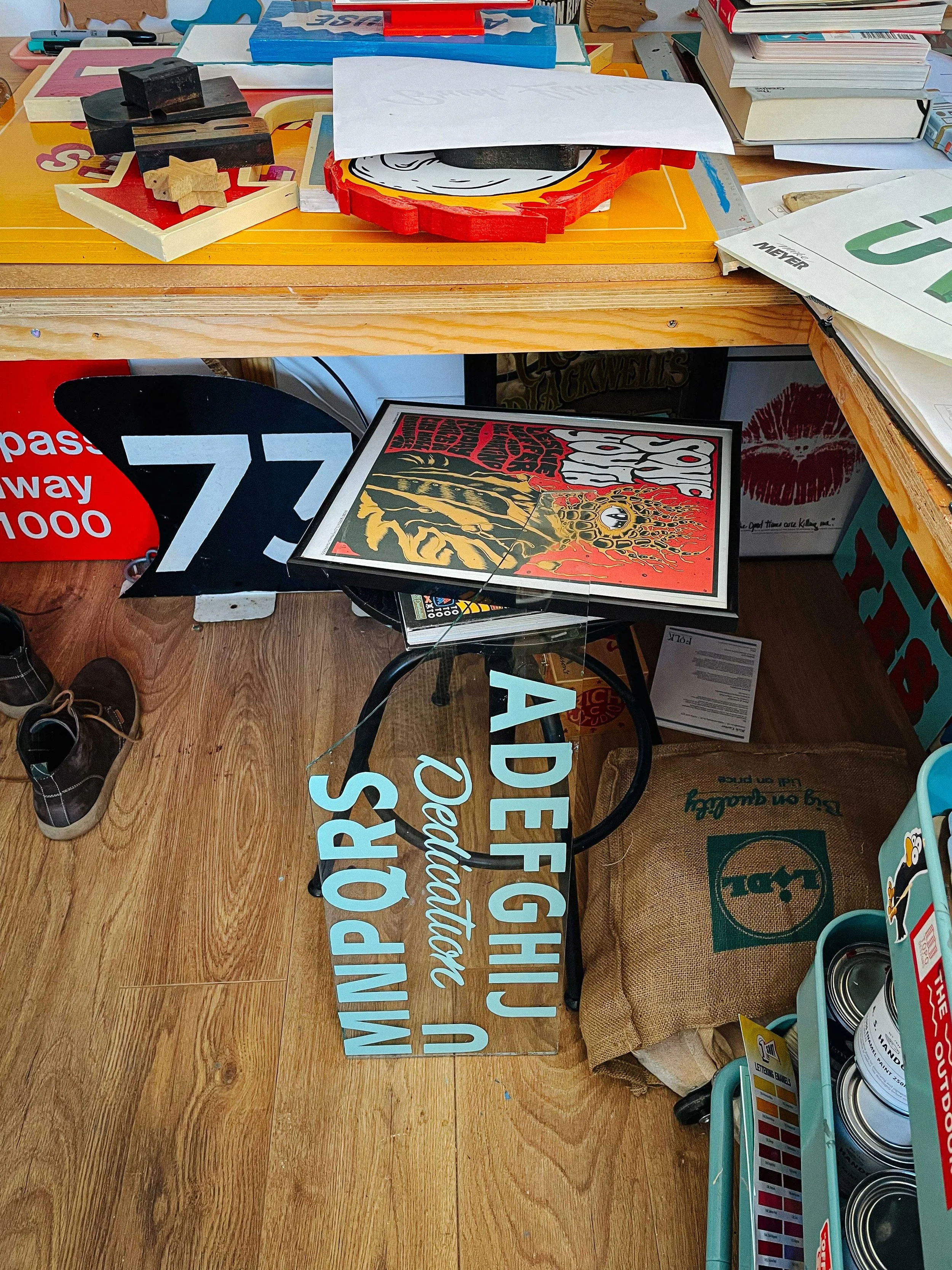 Rich C Studio. Traditional hand-painted sign writing studio based in Frome. Services include brand identity, custom logos to book layouts and printed material alongside shop facias and A-Boards.