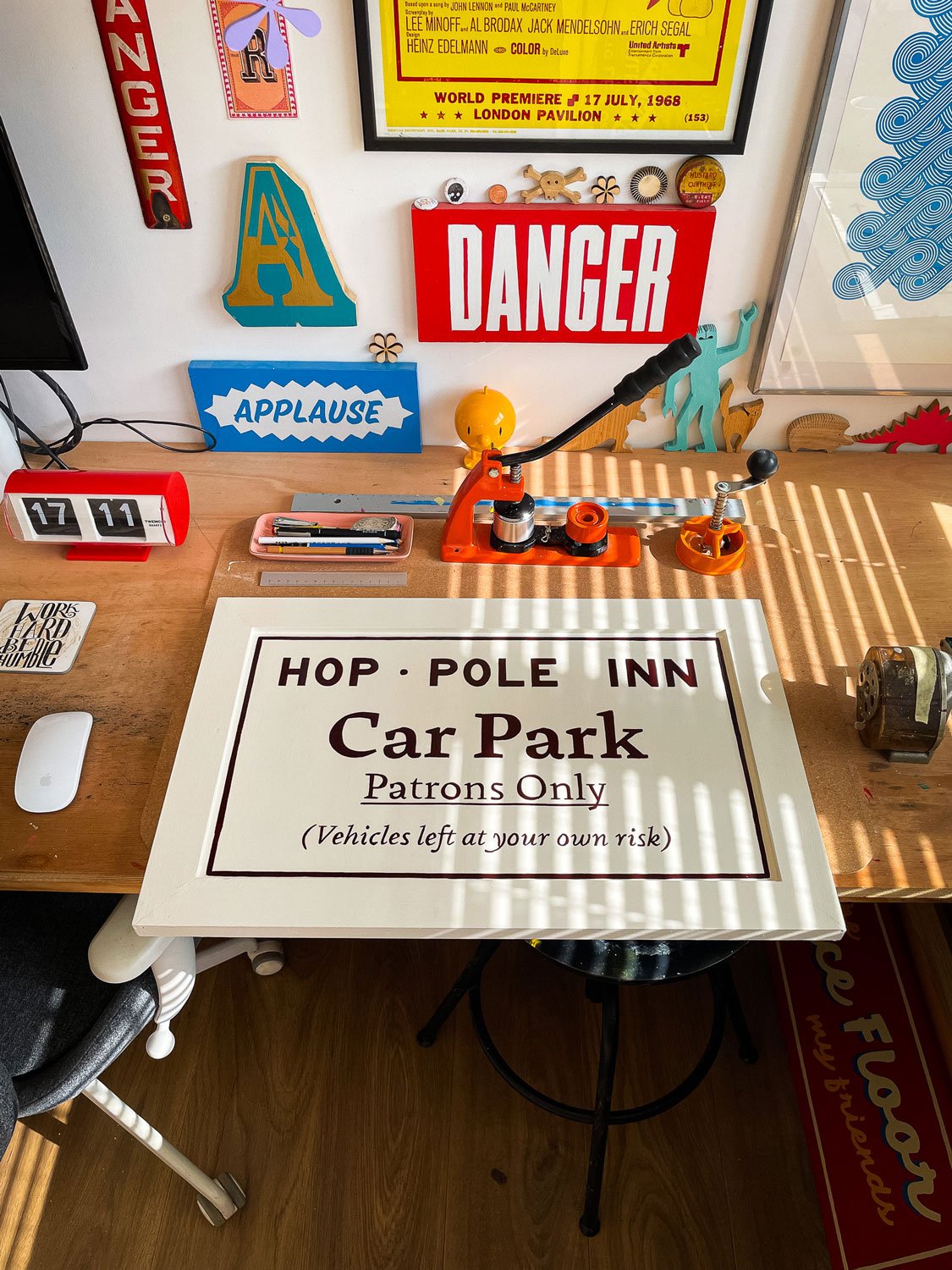 The Hop Pole Inn – a friendly, community-owned pub in the heart of Limpley Stoke – wanted a set of hand-painted signs for their recent reopening – traditional, welcoming and full of charm. Hand painted by Rich C Studio, sign painting and graphic desi