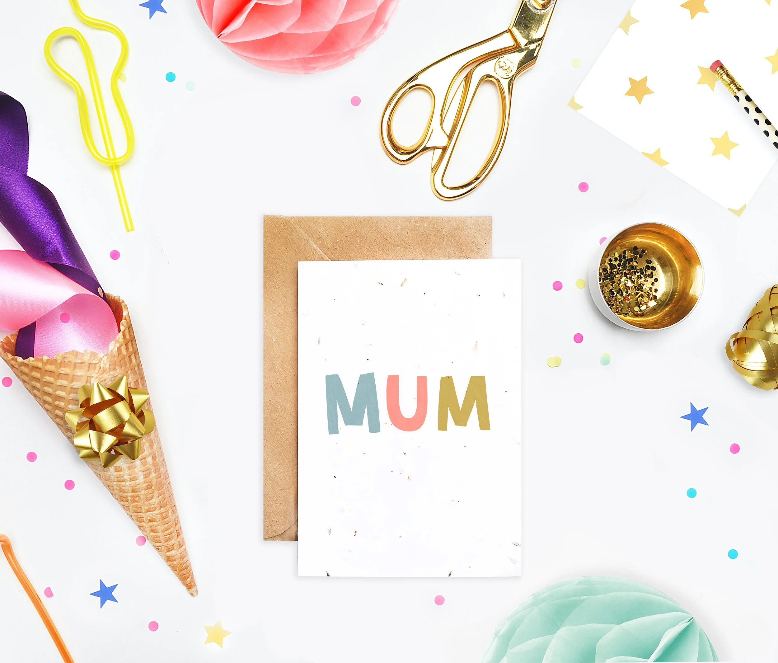 Mum Mother's Day Card Illustrated and eco friendly