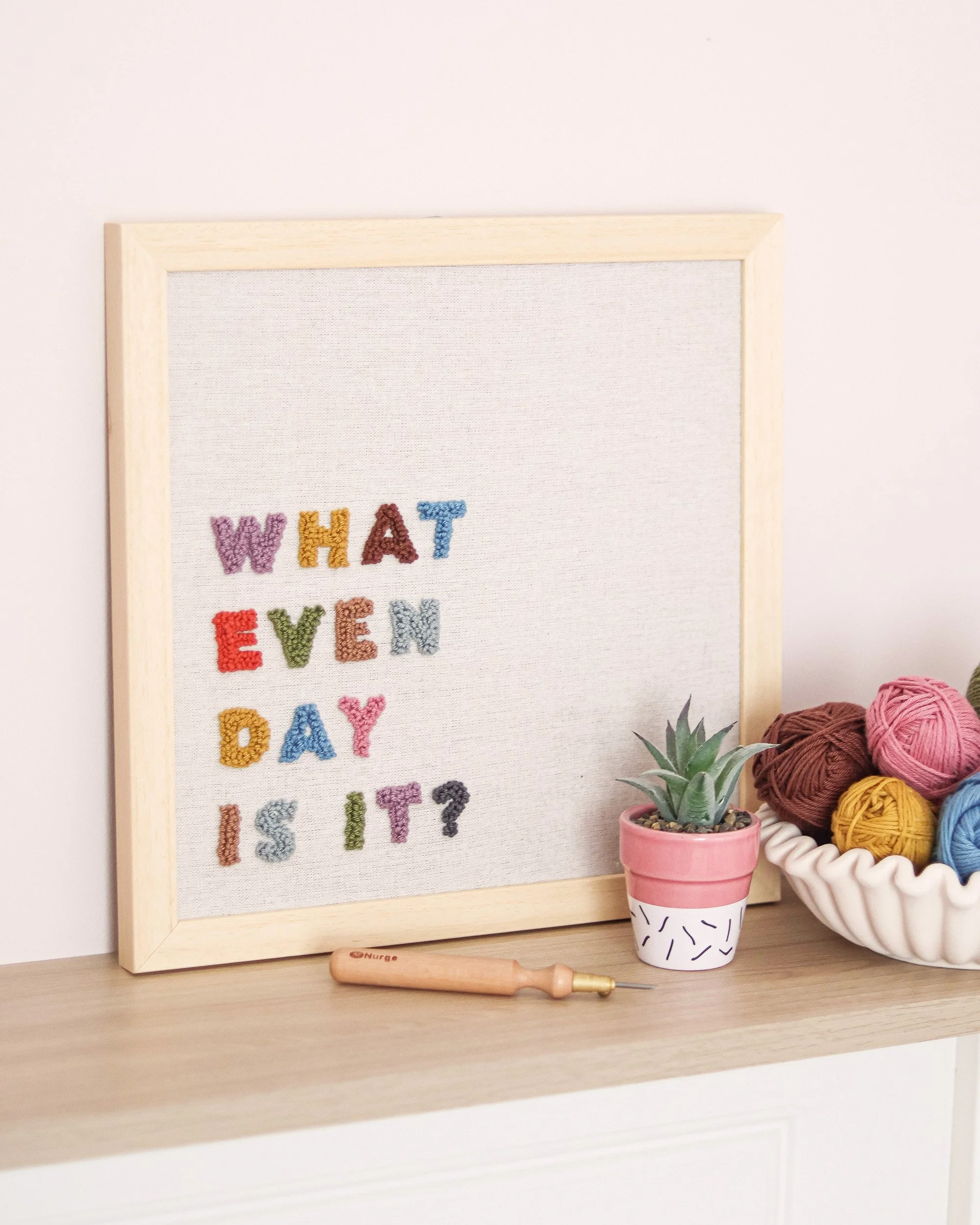 What Even Day is it Modern Irish funky wall art.jpg