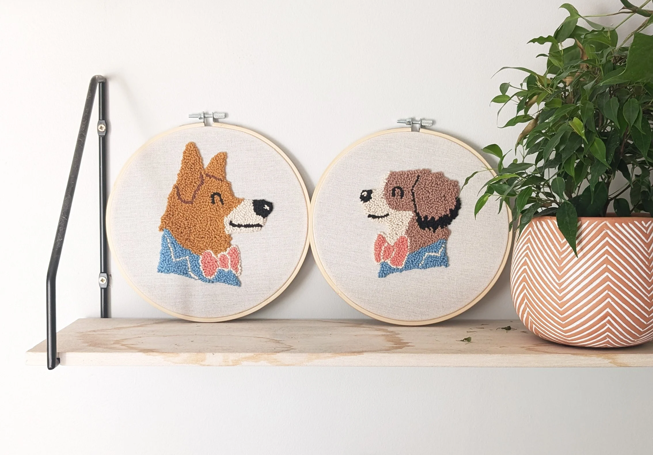 Custom Dog and Pet Portraits Embroidery Ireland