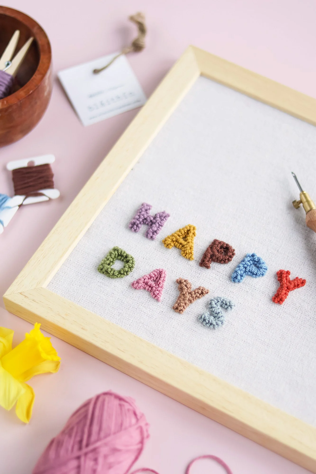 Happy Days Irish Framed Wall Art Punch Needle Embroidery.jpg