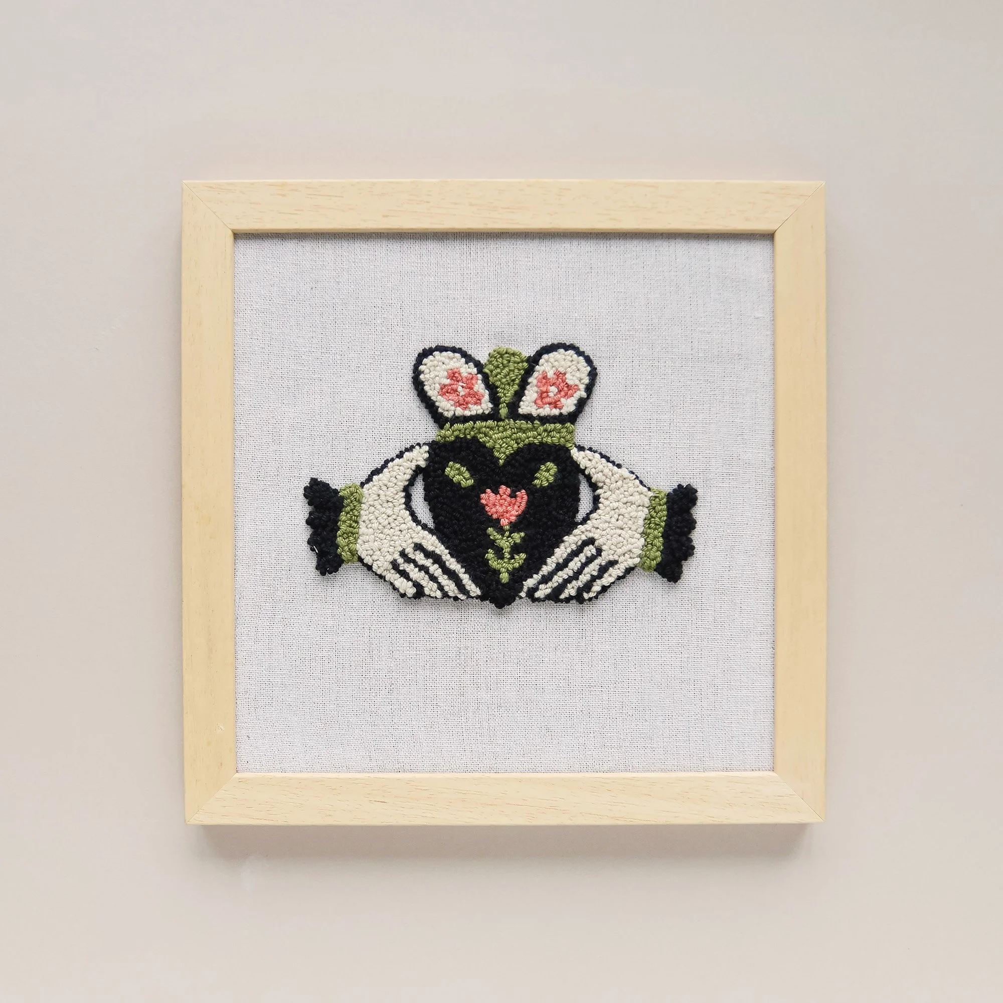 quirky claddagh design wall art punch needle.jpg