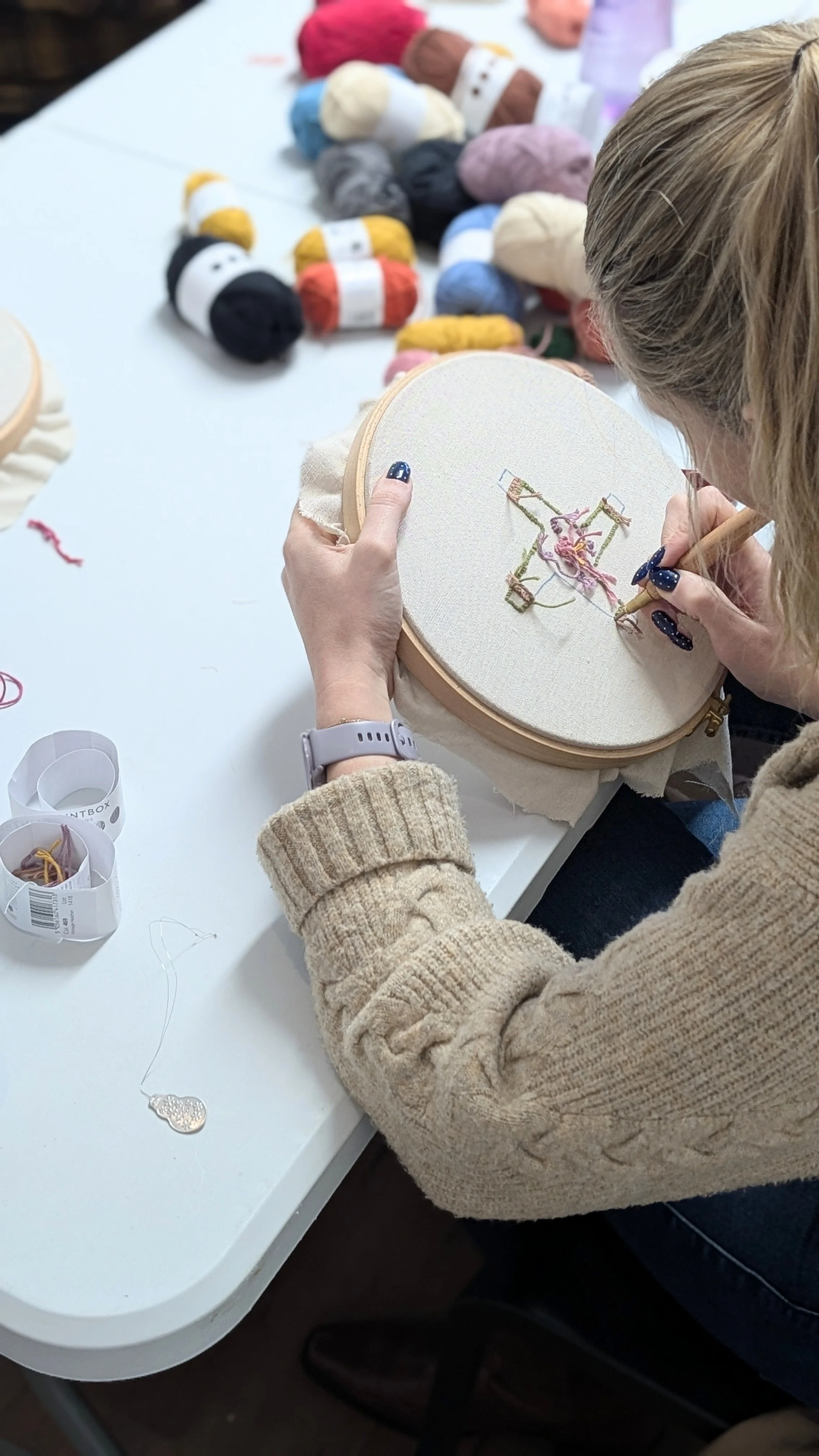 punch needle embroidery