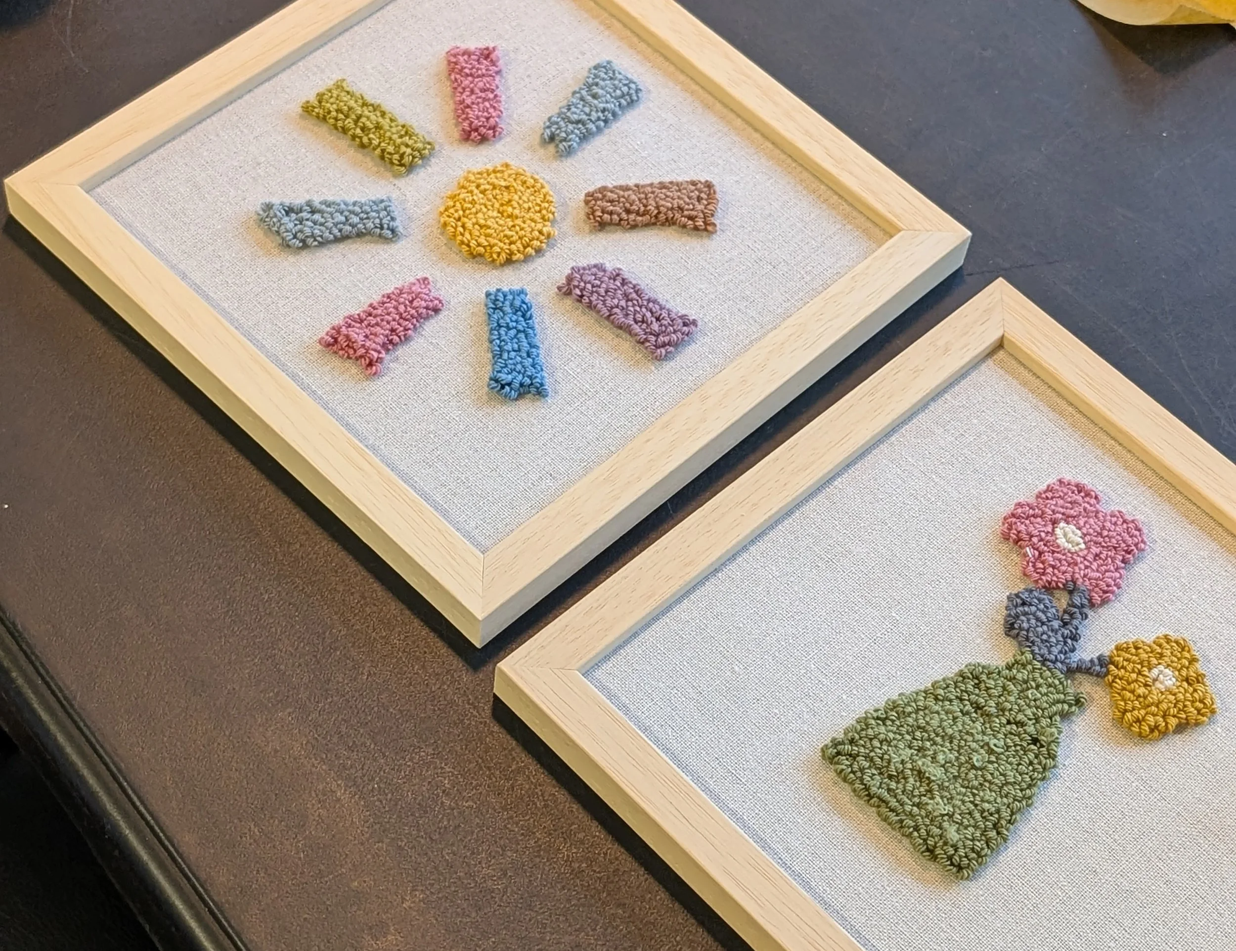 craft workshop Dublin group punch needle session