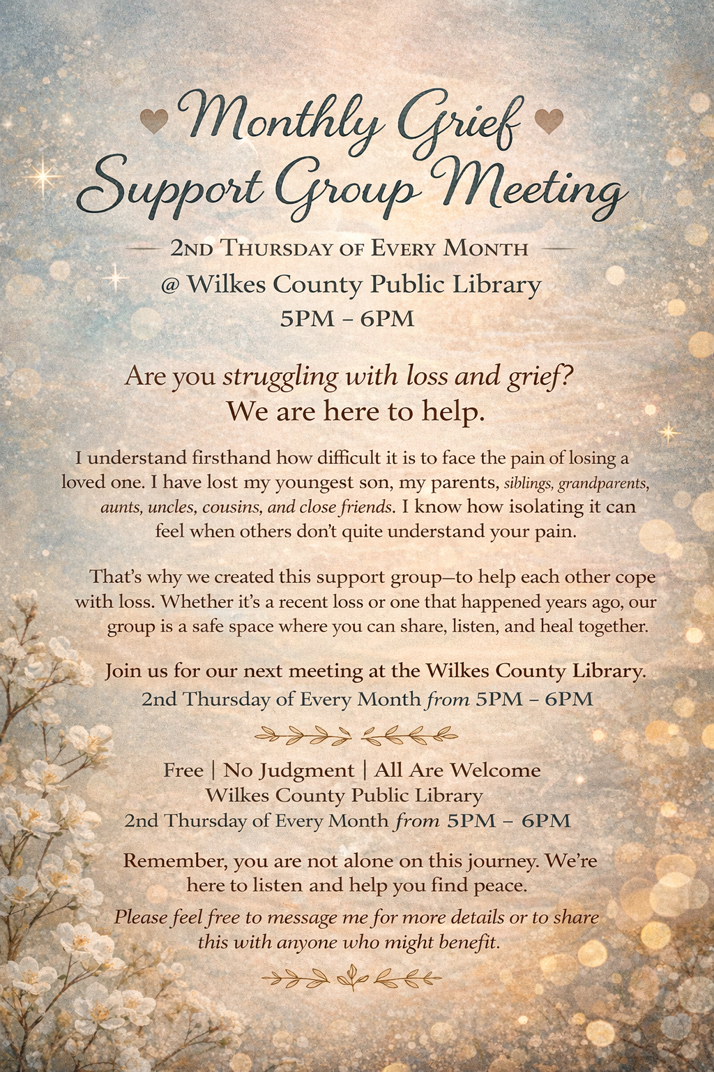 Monthly Grief Support  