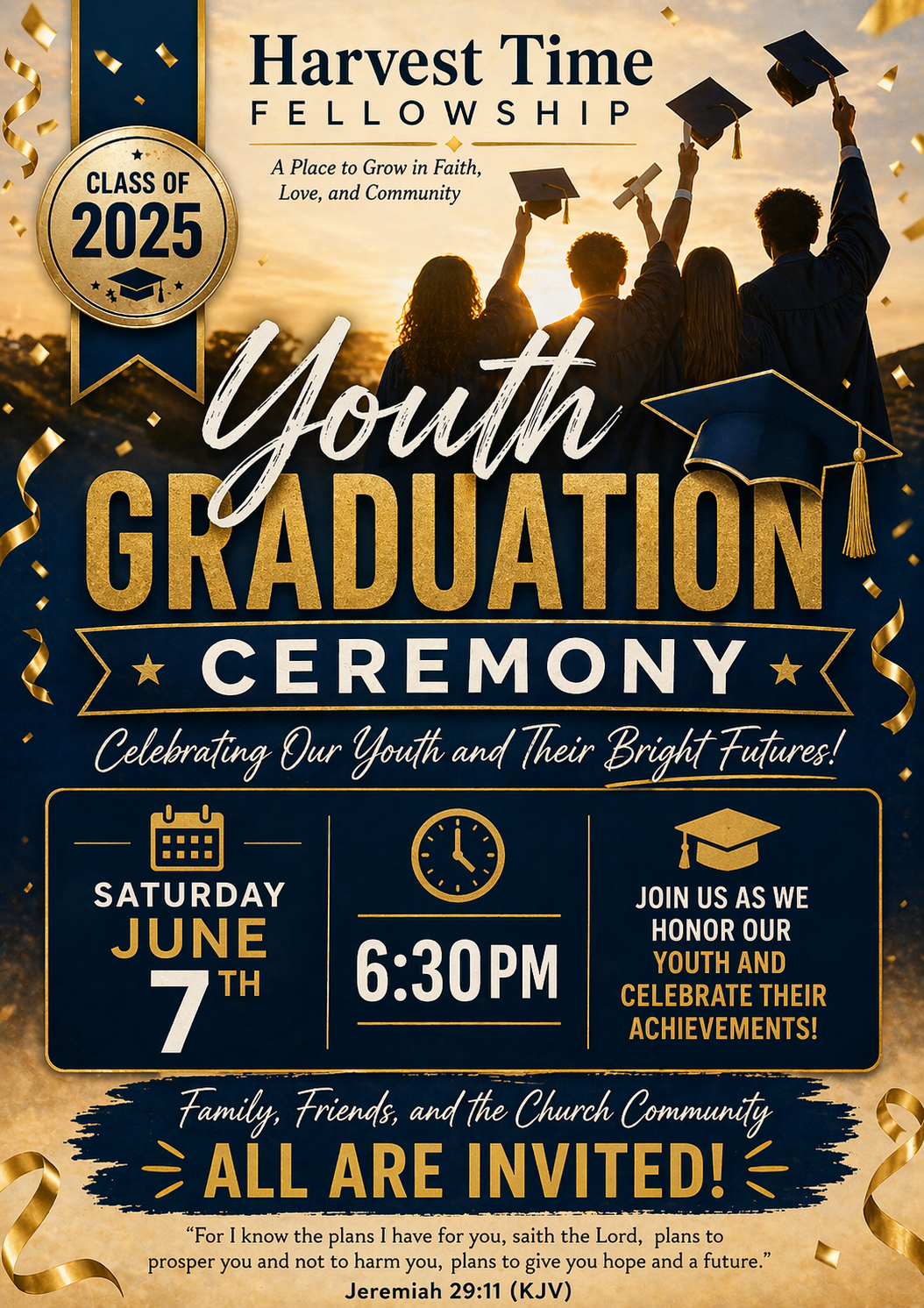 🎓 Harvest Time Fellowship Youth Graduation Ceremony 🎓