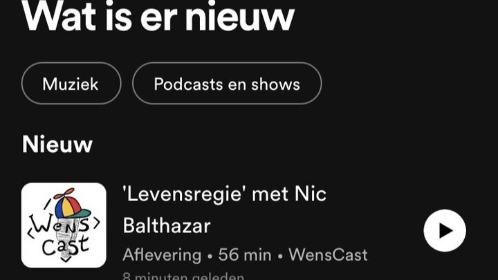 Vers van de pers: WensCast 4 met Nic Balthazar staat online! Check uw favoriete podcastapp of wensmens.be
 
#wenscast 
#divaszonderdogmas
#wensmens 
#collectiefverhalen
#nicbalthazar