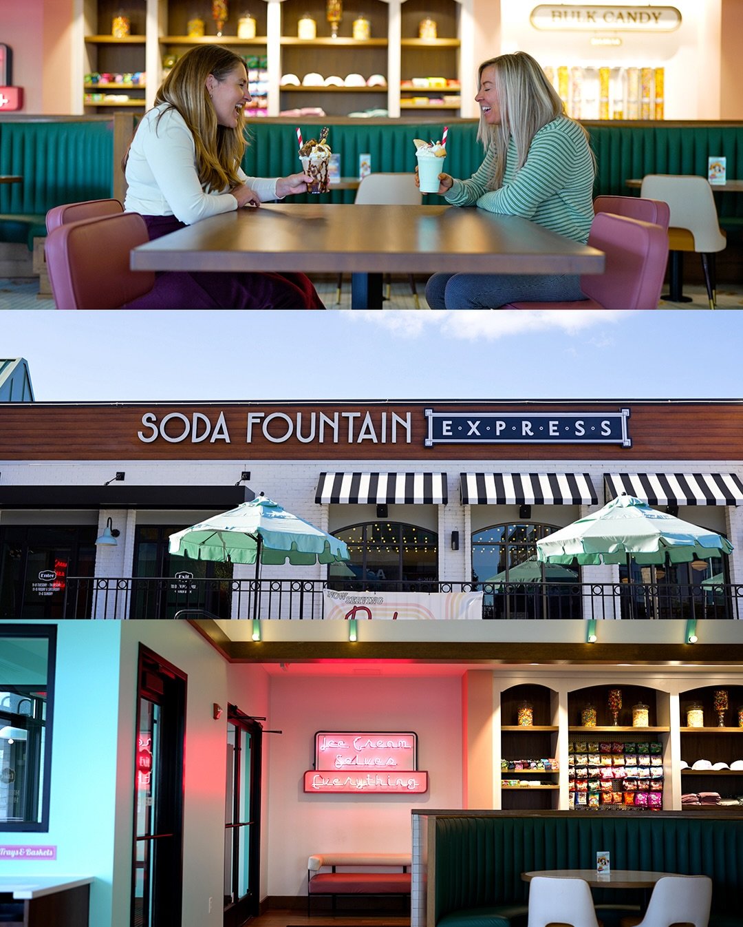 Frames from our recent shoot with @sheratonsatwestportstl which was all about more than the hotel itself, capturing the experiences just steps away, from the historic @sodafountainexpress to @rawlings.experience.stl @360westport and @bassowestport 📸