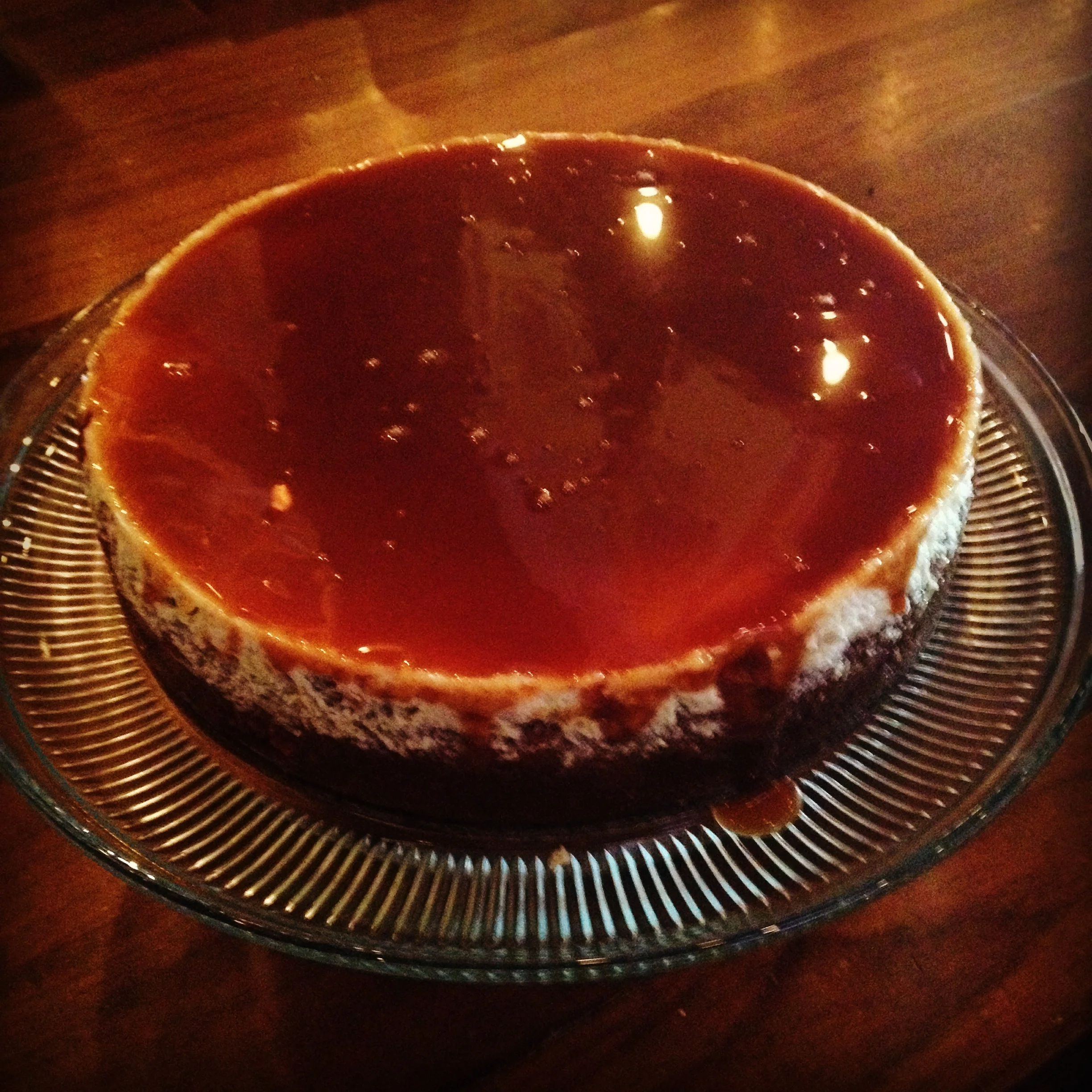 Whiskey Caramel Cheesecake