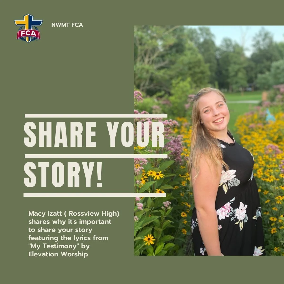 STUDENT DEVOTIONAL 🔥&thinsp;
&thinsp;
Take a minute and check out this devo from Macy Izatt about the power and glory of God through the sharing of our own testimony!
