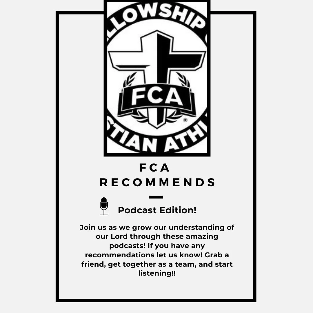 FCA RECOMMENDS!! &thinsp;
&thinsp;
This month we brought you the Podcasts edition! Podcasts are a great way to pour into yourself when you don&rsquo;t have time to sit and read! &thinsp;
&thinsp;
Take a look at our top 3 recommendations for you this 
