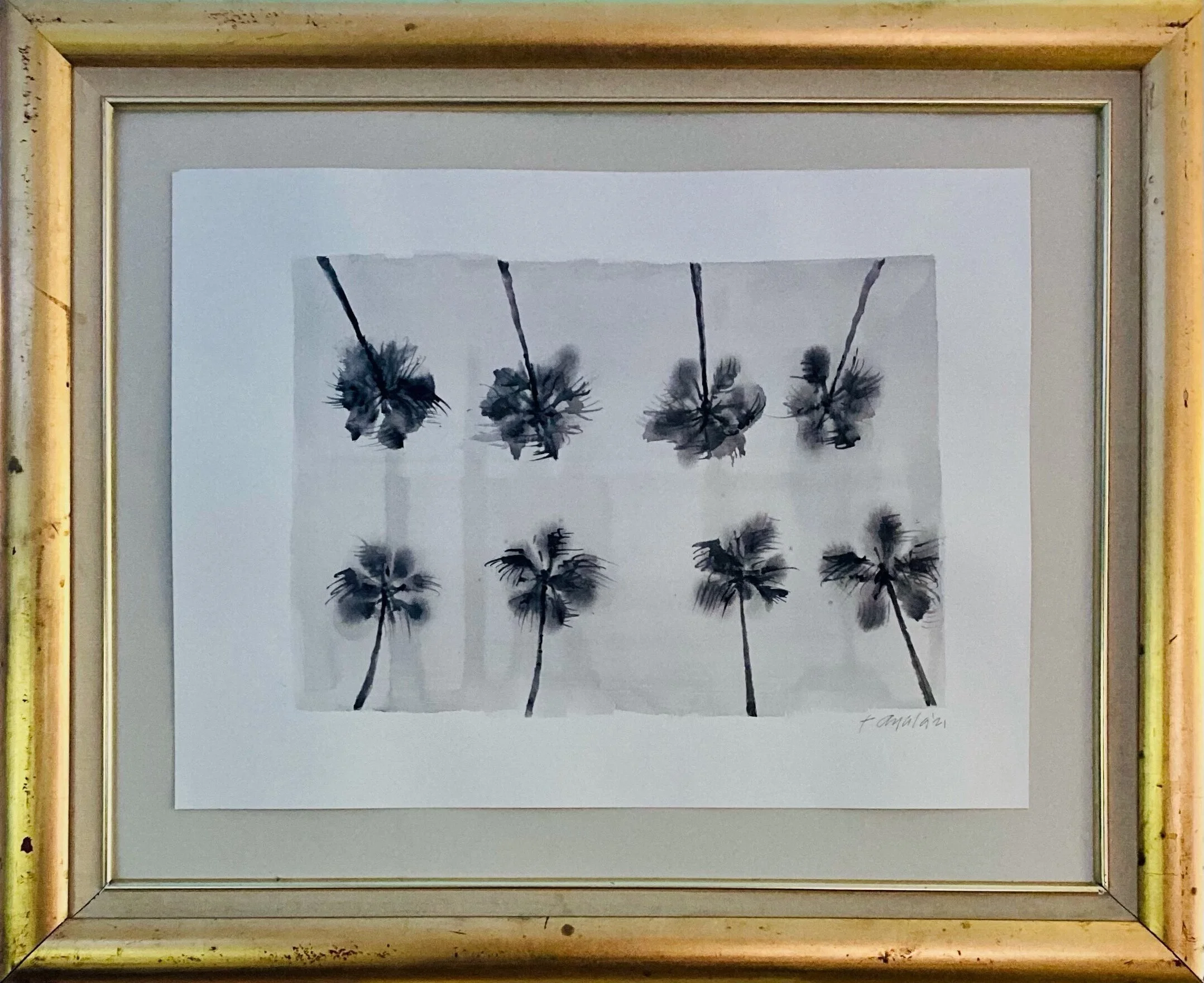 PALMS UP BEVERLY HILLS
| 28"X33.5" GOLD FRAMED LINEN MATT $900.